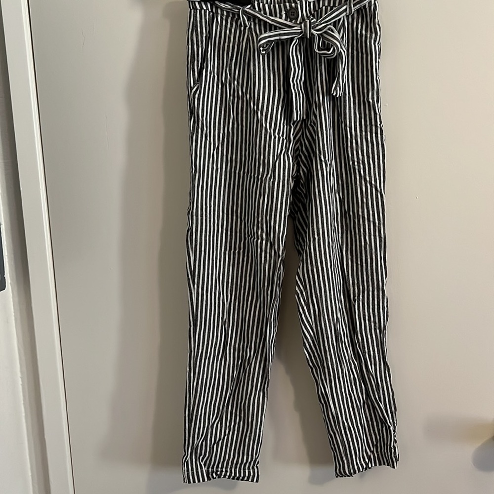 Stripped Linen Pants